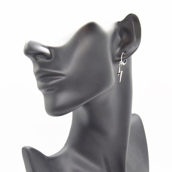 Small Lightning Bolt Earrings - Picture 4 of 4